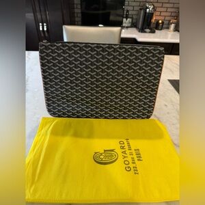 Goyard laptop sleeve/clutch